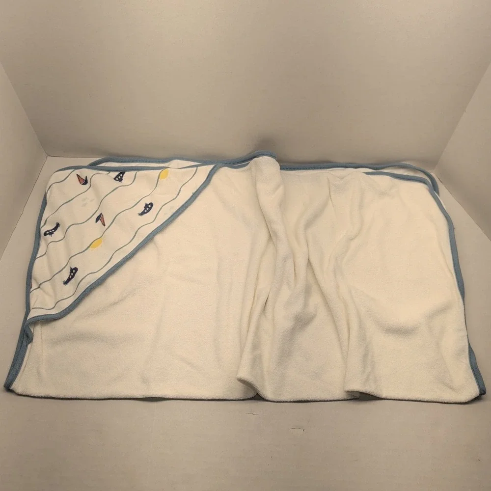 Cloud Island Baby Towel Washcloth Burp Cloth Sailboat Submarine Bath Bundle
